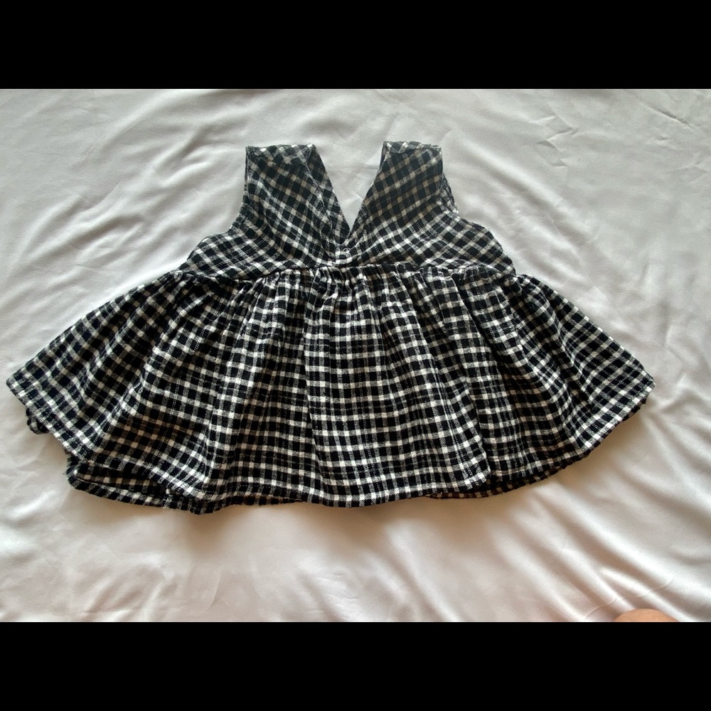 Little Miss Dessa toddler girls flowy flannel tank